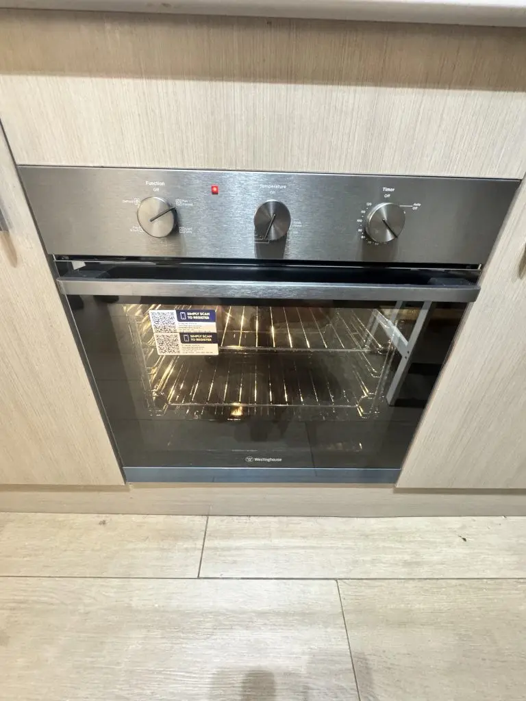 Westinghouse wall oven installed in a Newcastle kitchen