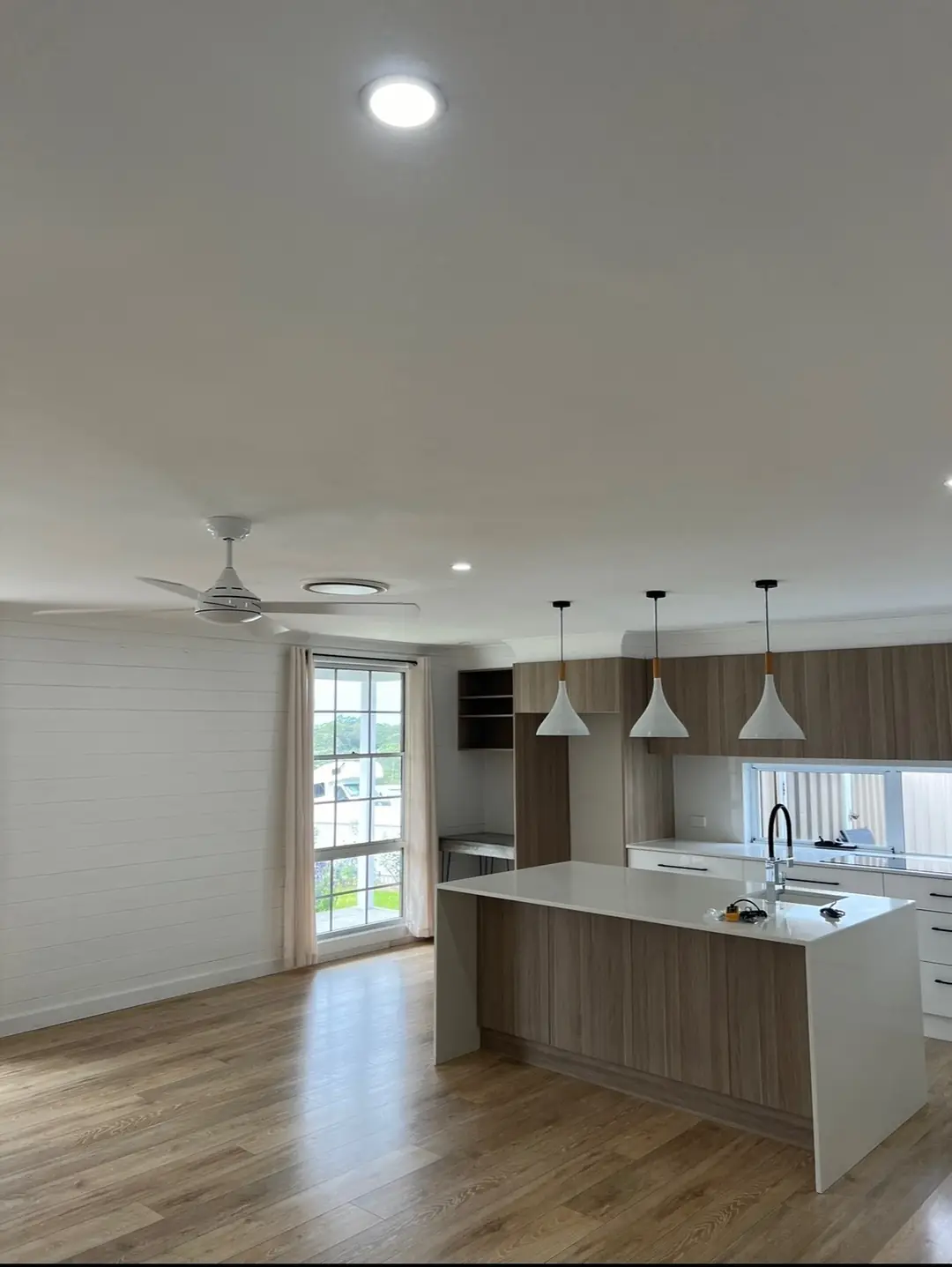 Commercial lighting installation